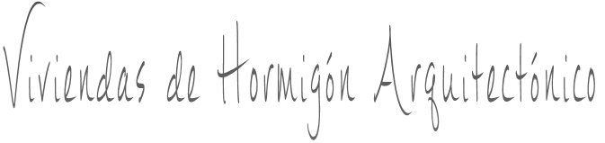 Viviendas de Hormign Arquitectnico